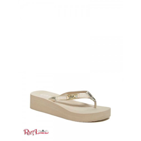 Женские Вьетнамки GUESS Factory (Melanie Platform Flip Flops) 63555-01 Gld-1 Золотой