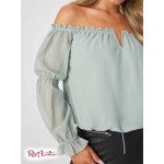 Жіночий Топ GUESS Factory (Hale Off-Shoulder Top) 57145-01 Шифер Сірий
