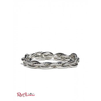 Жіночий Браслет (Silver-Tone Chunky Chain Stretch Bracelet) 64665-01 Срібло