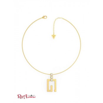 Жіноче Намисто (Gold-Tone Square G Logo Pendant Necklace) 59815-01 Жовте Золото