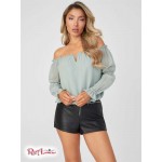 Жіночий Топ GUESS Factory (Hale Off-Shoulder Top) 57145-01 Шифер Сірий