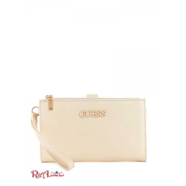 Жіночий Гаманець GUESS Factory (Pippen Double-Zip Wristlet) 63695-01 Кремовий