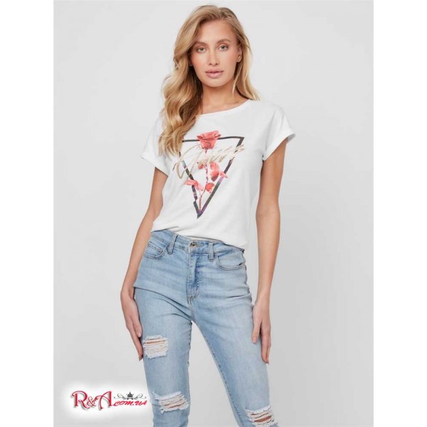 Жіноча Футболка GUESS Factory (Kristi Boxy Tee) 63365-01 True White
