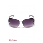 Женские Солнцезащитные Очки GUESS Factory (Rimless Shield Sunglasses) 63605-01 Черный