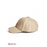 Женская Бейсболка GUESS Factory (Faux-Leather Logo Emblem Baseball Hat) 63575-01 Tan