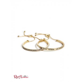 Жіночий Браслет (Gold-Tone Logo Bangle Set) 63615-01 Золото