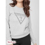 Женский Пуловер GUESS Factory (Kadience Logo Pullover) 63425-01 Светлый Меланж Серый