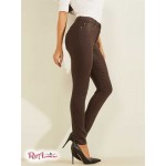 Женские Джинсы GUESS (1981 Coated Skinny Jeans) 58685-01 Rich Коричневый Мульти