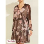 Жіноче Сукня GUESS (Veronica Dress) 64515-01 Motion Трояндаs Чорний Combo Жіноче Сукня GUESS (Veronica Dress) 64515-01 Motion Трояндаs Чорний Combo