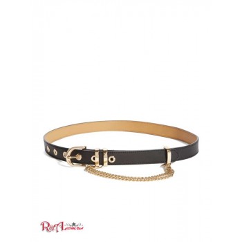 Женская Цепь (Leather and Chain Belt) 59265-01 Jet Black