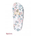 Женские Шлепанцы GUESS Factory (Tricia Floral Pool Slides) 63525-01 Белый Цветочный Принтер