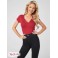 Жіночий Топ (Cerise Studded Split-Neck Top) 64165-01 Beet Juice Червоний