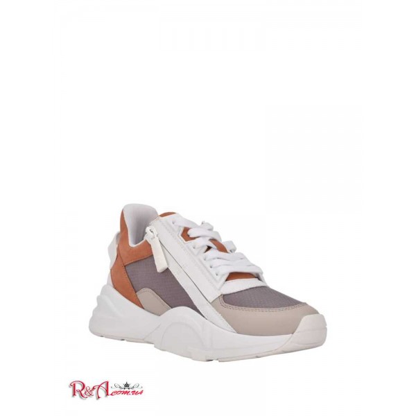 Женские Сникерсы GUESS (Bailan Side-Zip Sneakers) 59985-01 Белый Граффити