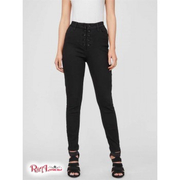 Жіночі Джинси (Debora High-Rise Button-Front Skinny Jeans) 57735-01 Чорний