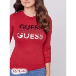 Женский Свитер GUESS Factory (Abiel Logo Sweater) 57605-01 Красный Ruby