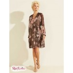 Жіноче Сукня GUESS (Veronica Dress) 64515-01 Motion Трояндаs Чорний Combo Жіноче Сукня GUESS (Veronica Dress) 64515-01 Motion Трояндаs Чорний Combo