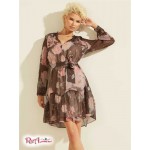 Жіноче Сукня GUESS (Veronica Dress) 64515-01 Motion Трояндаs Чорний Combo Жіноче Сукня GUESS (Veronica Dress) 64515-01 Motion Трояндаs Чорний Combo