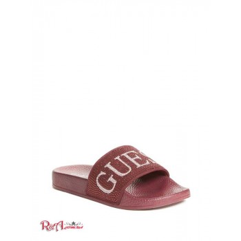 Жіночі Шльопанці (Sass Logo Pool Slides) 56925-01 Темно-Бордовий