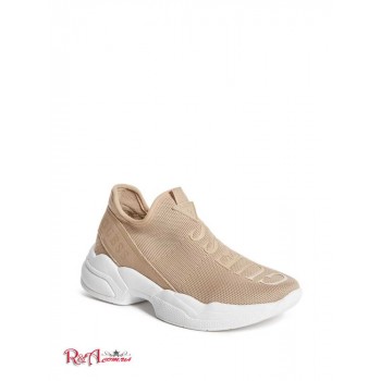 Жіночі Снікерси (Lyanna Knit Logo Sneakers) 56885-01 Світлий Натуральний