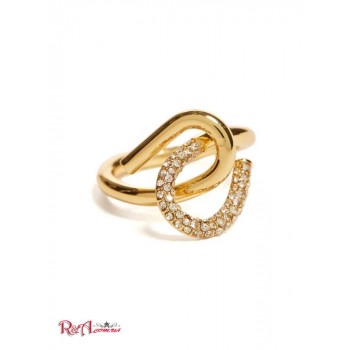 Женское Кольцо (14KT Plated Curve Statement Ring - Size 7) 64575-01 Золото