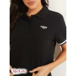 Жіноче Поло GUESS (Eco Alissa Crop Polo) 64455-01 Jet Black