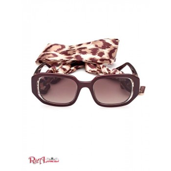 Жіночі Сонцезахисні Окуляри (Rectangle Sunglasses) 60105-01 69F Burgandy