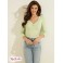 Женское Хенли (Rhinestone Logo Henley) 58976-01 Sea Mint