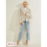 Женская Куртка GUESS (Frida Faux-Fur Biker Jacket) 64426-01 Пломбир Белый