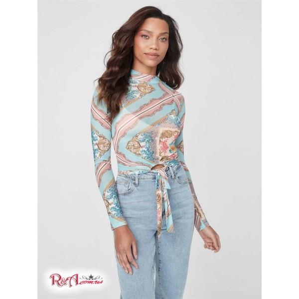 Жіночий Топ GUESS Factory (Eiko Mesh Top) 63476-01 Ocean Breeze Multi