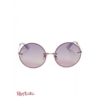 Жіночі Сонцезахисні Окуляри (Greyson Glitter Trim Round Sunglasses) 56276-01 Masa WПопелясто-Сірий