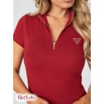 Женский Топ GUESS Factory (Neyla Quarter-Zip Top) 57826-01 Beet Juice Красный