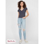 Жіночий Топ GUESS Factory (Cerise Studded Split-Neck Top) 64166-01 Midnight Moon