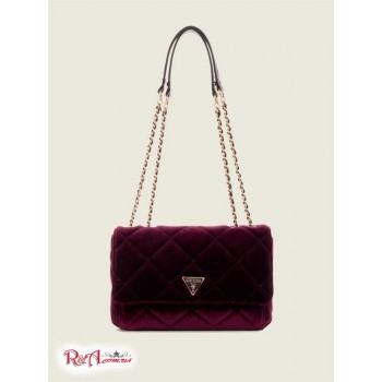 Жіноча Сумка Кроссбоди (Cessily Velvet Convertible Crossbody) 64856-01 Баклажан