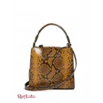 Жіноча Сумка Сетчел GUESS (Monia Python Print Leather Mini Satchel) 64846-01 Оливкова