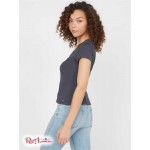 Жіночий Топ GUESS Factory (Cerise Studded Split-Neck Top) 64166-01 Midnight Moon