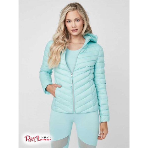 Жіночий Пуховик GUESS Factory (Hebe Packable Puffer) 63406-01 Ocean Breeze Жіночий Пуховик GUESS Factory (Hebe Packable Puffer) 63406-01 Ocean Breeze