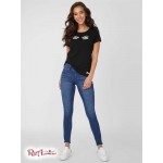 Жіноча Футболка GUESS Factory (Jules Eyes Tee) 57676-01 Реактивний Чорний