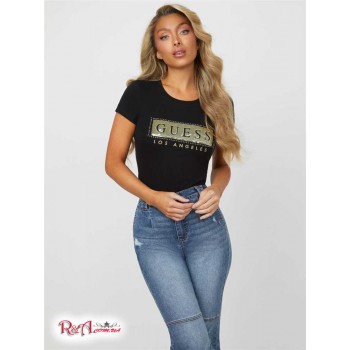Жіноча Футболка (Steel Sequin Foil Tee) 54606-01 Реактивний Чорний