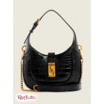 Жіноча Сумка Хобо GUESS (Maimie Croc Mini Hobo Bag) 64946-01 Чорний