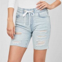 Женские Джоггеры (Lunna Denim Jogger Shorts) 57636-01 Светлый Destroy WПепельно-Серый