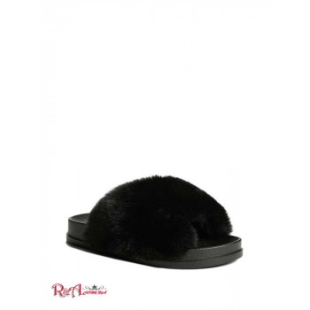 Жіночі Шльопанці (Samira Faux-Fur Slides) 54716-01 Чорний