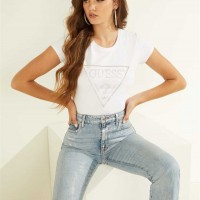 Женская Футболка (Embellished Logo Tee) 32196-01 Pure Белый
