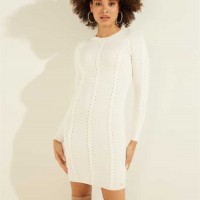Женский Свитер (Letitia Suede Laced Sweater Dress) 58756-01 Крем Белый Женский Свитер (Letitia Suede Laced Sweater Dress) 58756-01 Крем Белый