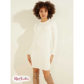 Жіночий Светр (Letitia Suede Laced Sweater Dress) 58756-01 Крем Білий