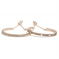 Жіночий Браслет (Rose Gold-Tone Logo Bangle Set) 63656-01 Рожевий Золото