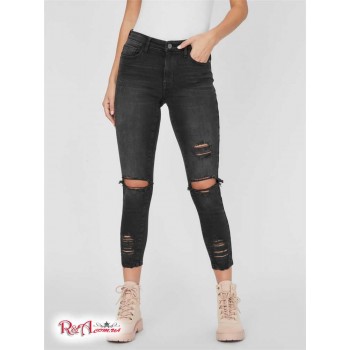 Жіночі Джинси (Danette Mid-Rise Destroyed Skinny Jeans) 63426-01 Чорний Руйнує