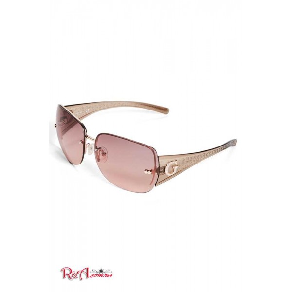 Женские Солнцезащитные Очки GUESS Factory (Rimless Shield Sunglasses) 63606-01 Роза Золотой