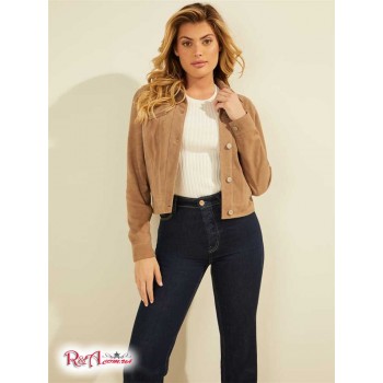 Жіноча Куртка (Rita Suede Leather Trucker Jacket) 64516-01 Літня Глина