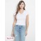 Женское Хенли (V-Neck Henley Tee) 40996-01 Pure Белый