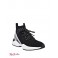 Жіночі Снікерси (Brite Knit High-Top Sneakers) 56156-01 Чорна Тканина